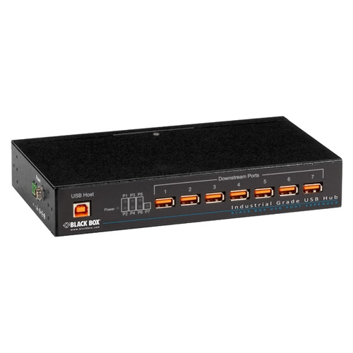 ICI200A, Industrial-Grade USB Hub - Black