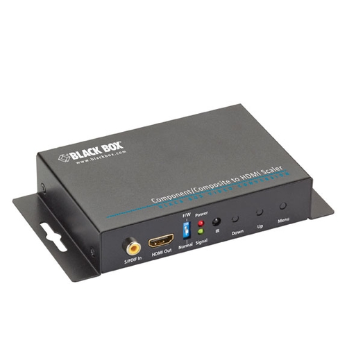 AVSC-VIDEO-HDMI, Component/Composite-to-HDMI and with Audio - Black Box