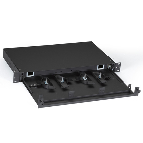 JPM427A-R2, Rackmount Fiber Shelf, Pull-Out Tray, 1U - Black Box