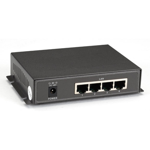 Power over Ethernet Desktop Switch 10/100 Mbps IEEE802.3AF New 5-Port 4 PoE 