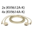 KV9612A-K: Single DVI-D, USB HID emuliert, Audio, 2 Ports, Kit