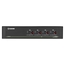 SS4P-DVI-4X4-UCAC: (1) DVI-I: Single/Dual Link DVI, VGA, HDMI via Adapter, 4 users x 4 sources, USB Tastatur/Maus, Audio, CAC
