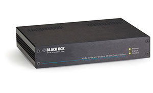 Der Video Wall Controller von Black Box verteilt eine Bildquelle auf vier Monitore mit freier Anordnung und beliebiger Verteilung der Bilder über die Monitore hinweg. 
